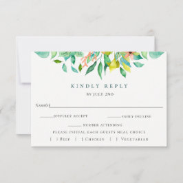 RSVP-Karte für Botanische Inseln RSVP Karte