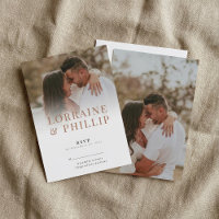 RSVP-Karte für das romantische Foto