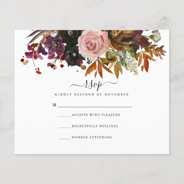 RSVP-Karte für den Budgetfall Flyer (Vorne)