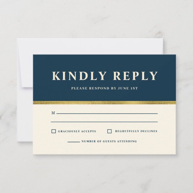 RSVP-Karte für den Kunden RSVP Karte (Vorderseite)