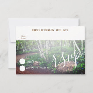RSVP-Karte für den verzauberten Wald RSVP Karte