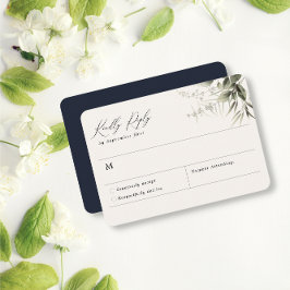 RSVP-Karte für die Botanische Marine RSVP Karte