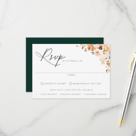 RSVP-Karte für die Frühlingsblütenwahl RSVP Karte