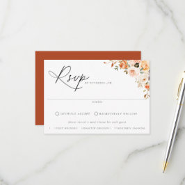 RSVP-Karte für die Frühlingsblütenwahl RSVP Karte