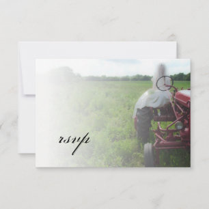 RSVP-Karte für die Hochzeit eines Bauerntragnehmer RSVP Karte