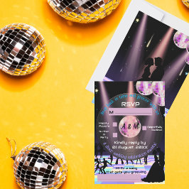 RSVP-Karte für die Hochzeit von Diskotheken RSVP Karte