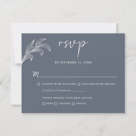 RSVP-Karte für die Hochzeit von Minimalistischem B RSVP Karte