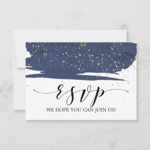 RSVP-Karte für die Hochzeitswebseite von Watercolo RSVP Karte