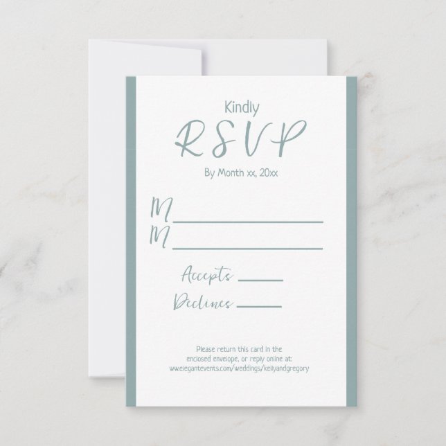 RSVP-Karte für die Sommerzeit RSVP Karte (Vorderseite)