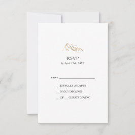 RSVP-Karte für Grüne und Gold RSVP Karte