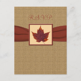 RSVP-Karte für Herbstleaf RSVP Karte
