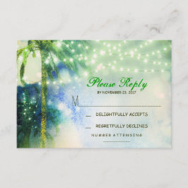 RSVP-Karte für Hochzeiten am Strand RSVP Karte
