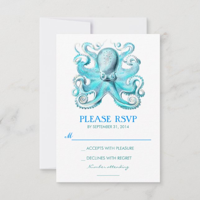 RSVP-Karte für Hochzeiten an Wasserstränden mit Ok RSVP Karte (Vorderseite)