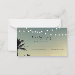 RSVP-Karte für Hochzeitslichter Mitteilungskarte