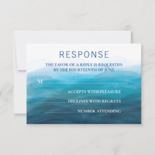 RSVP-Karte für Hochzeitsszenarien RSVP Karte