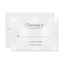 RSVP-Karte für karierte Hochzeit