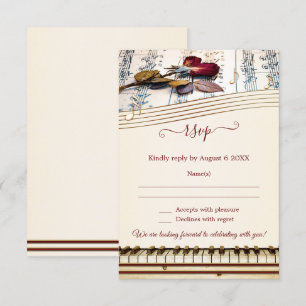 RSVP-Karte für klassische Musik Einladung
