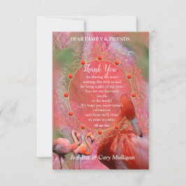 RSVP-Karte für Korallen, Gras und Pollenblüten RSVP Karte