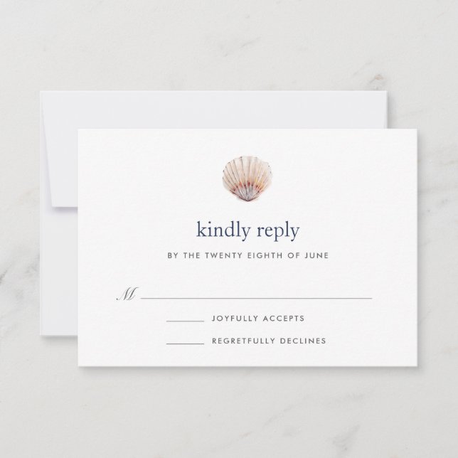 RSVP-Karte für Korallenriff RSVP Karte (Vorderseite)