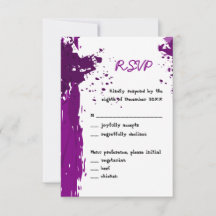 RSVP-Karte für Lila Bilder