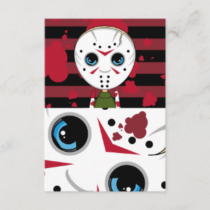 RSVP-Karte für LIttle Halloween Serial Killer RSVP Karte