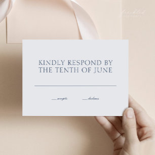 RSVP-Karte für Minimalistische Hochzeiten   Modern RSVP Karte