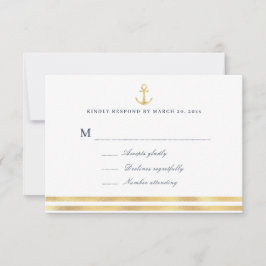 RSVP-Karte für moderne nautische See RSVP Karte