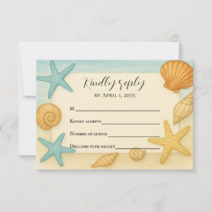 RSVP-Karte für preisgünstige Küsten RSVP Karte