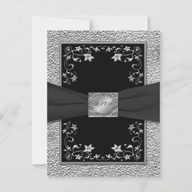 RSVP-Karte für Schwarz und Zieß RSVP Karte (Vorderseite)