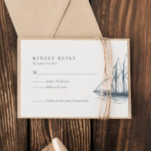 RSVP-Karte für Seefahrer