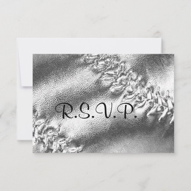 RSVP-Karte für Softball Sporty Wedding RSVP Karte (Vorderseite)