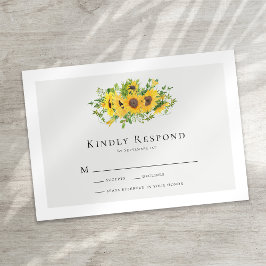 RSVP-Karte für Sonnenblumen RSVP Karte