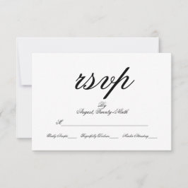RSVP-Karte für Toile & Kalligrafie RSVP Karte