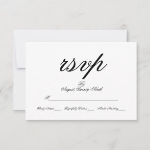 RSVP-Karte für Toile & Kalligrafie RSVP Karte