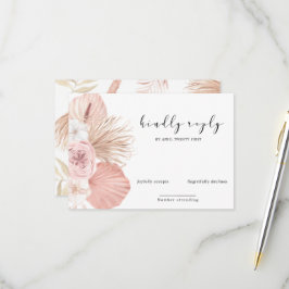 RSVP-Karte für tropische Böhmische Blüte RSVP Karte