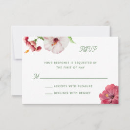 RSVP-Karte für tropische Hochzeiten RSVP Karte