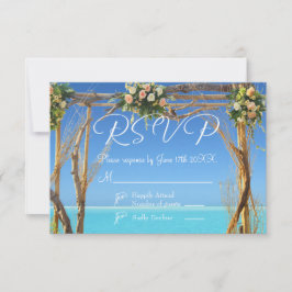 RSVP-Karte für tropische Sommerstrände Einladung