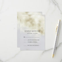 RSVP-Karte für Weißopal