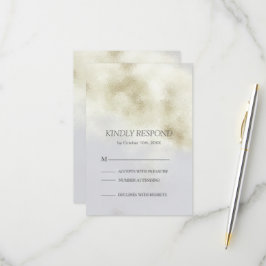 RSVP-Karte für Weißopal RSVP Karte