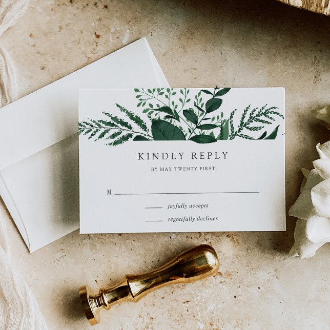 RSVP-Karte für wild lebende Wälder RSVP Karte (Von Creator hochgeladen)