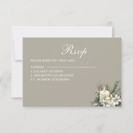 RSVP-Karte für Winter RSVP Karte