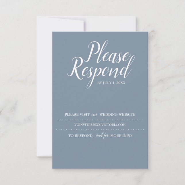 RSVP-Karte, Hochzeitsseite RSVP Karte (Vorderseite)
