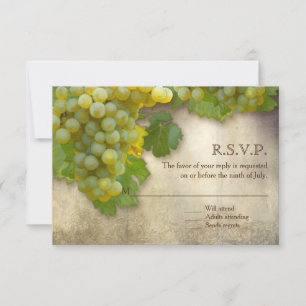 RSVP-Karte Kleine Chardonnay-Weinland-Kunst Einladung