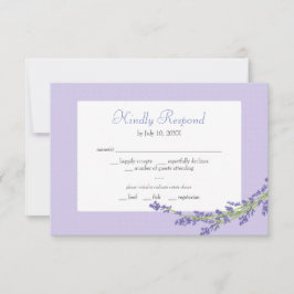 RSVP-Karte Lila Lavendel RSVP Karte