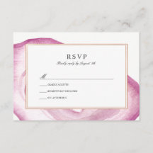 RSVP-Karte | Mauve Pink
