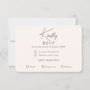 RSVP-Karte mit niedriger Priorität Dankeskarte
