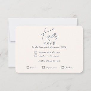 RSVP-Karte mit niedriger Priorität Dankeskarte