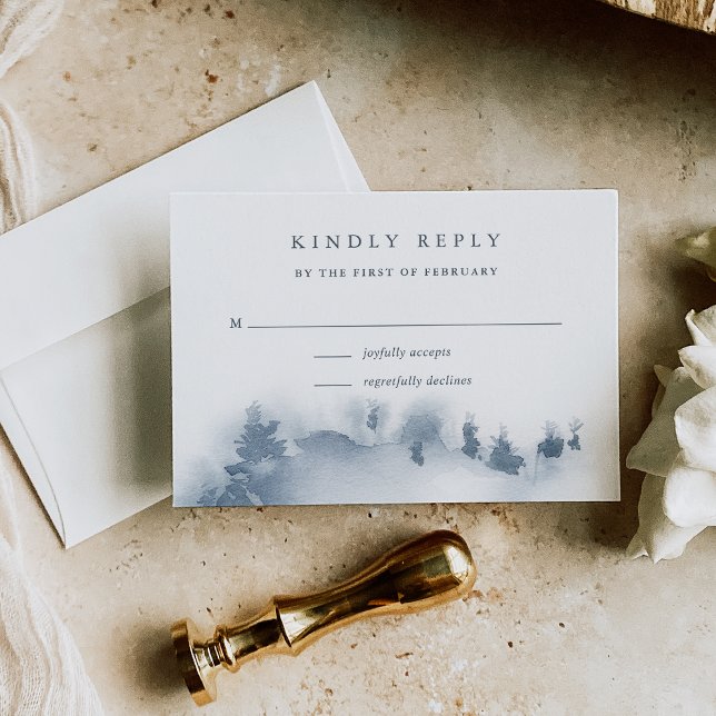 RSVP-Karte mit Snowbound RSVP Karte (Von Creator hochgeladen)