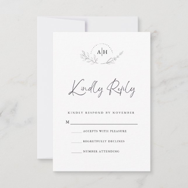 RSVP-Karte RSVP Karte (Vorderseite)