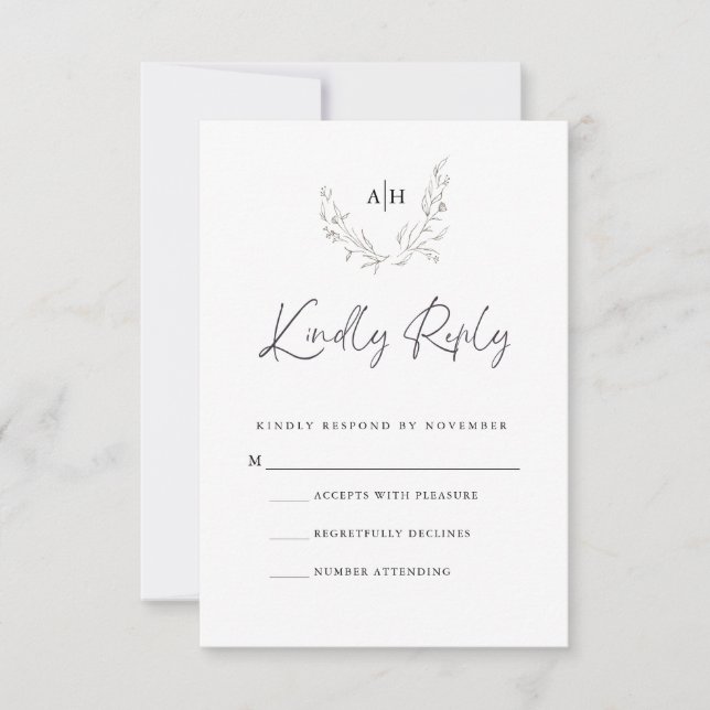 RSVP-Karte RSVP Karte (Vorderseite)